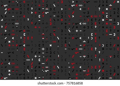 Geometric pattern with colored elements, vector abstract background