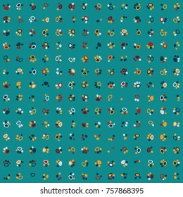 Geometric pattern with colored elements, vector abstract background