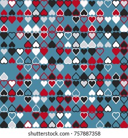 Geometric pattern with colored elements, vector abstract background