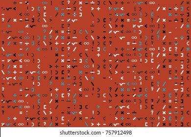 Geometric pattern with colored elements, vector abstract background