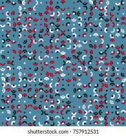 Geometric pattern with colored elements, vector abstract background