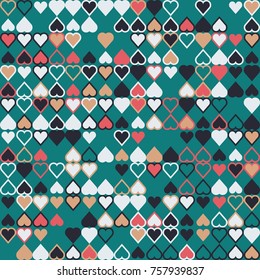 Geometric pattern with colored elements, vector abstract background