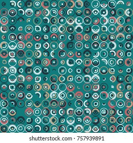 Geometric pattern with colored elements, vector abstract background
