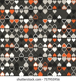 Geometric pattern with colored elements, vector abstract background