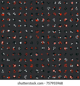 Geometric pattern with colored elements, vector abstract background