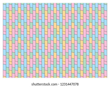geometric pattern colored vector