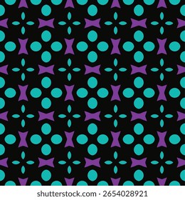 Geometric Pattern with colorful Abstract Shapes	