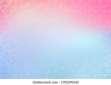 Geometric pattern and colorful gradient background