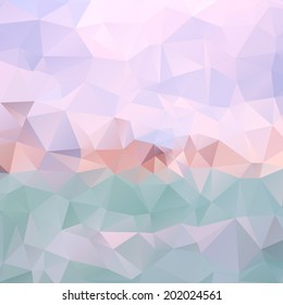 Geometric pattern. Colorful mosaic banner. Colorful triangle background. 