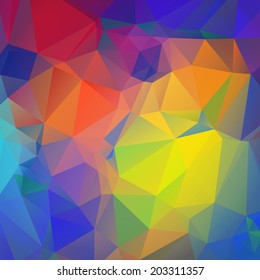 Geometric pattern. Colorful mosaic banner. Colorful triangle background. 