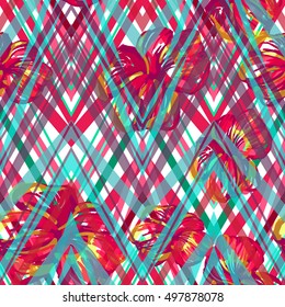 Geometric pattern colorful stripes zigzag. Modern style zig zag pattern vibrant color.