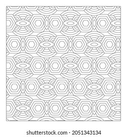 Geometric Pattern for coloring pages, Black and white patterns for coloring, background, wallpaper