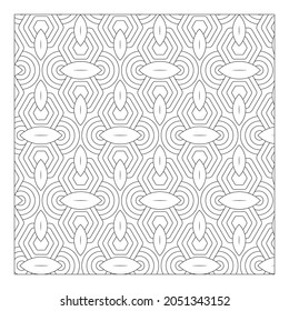 Geometric Pattern for coloring pages, Black and white patterns for coloring, background, wallpaper