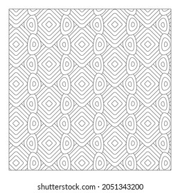 Geometric Pattern for coloring pages, Black and white patterns for coloring, background, wallpaper