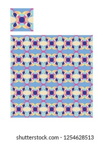 geometric pattern.
pattern of complex shapes