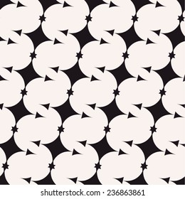 Geometric pattern composed of diamonds and triangles in diagonal, seamless background.