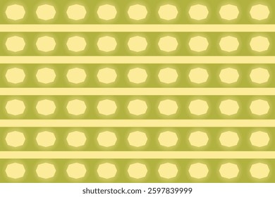 Geometric pattern concept yellow color stripes and octagonal glowing effect banner design.