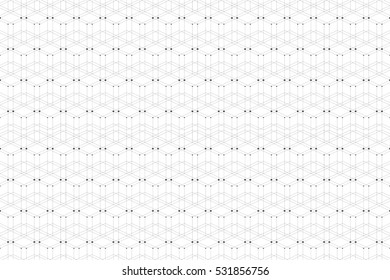 Geometric pattern with connected line and dots. Graphic background connectivity. Modern stylish polygonal backdrop for your design. Vector illustration