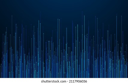 Geometric pattern with connected lines and dots. Vector illustration on background.