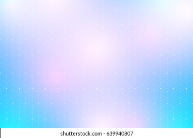 Geometric pattern with connected lines and dots. Graphic background connectivity. Modern stylish polygonal backdrop communication compounds for your design. Lines plexus. Vector illustration