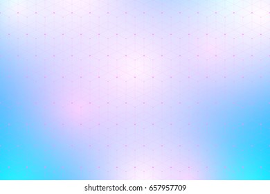 Geometric pattern with connected lines and dots. Graphic background connectivity. Modern stylish polygonal backdrop communication compounds for your design. Lines plexus. Vector illustration