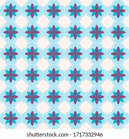 geometric pattern in cool colors, retro style
