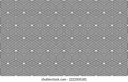 Geometric pattern. cube seamless pattern. Can be used for wallpaper, fabric, and prints. Vector illustration.