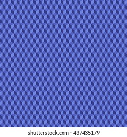 A geometric pattern with cubes that are different shades of blue. Vector.
