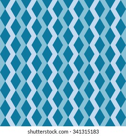 Geometric pattern with dark and light blue diamonds