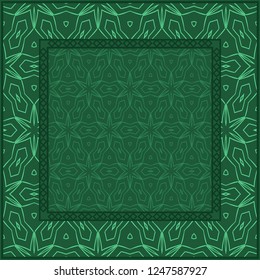 Geometric Pattern With decorative Ornament. Illustration. Design For Prints, Textile, Decor, Fabric. Vector