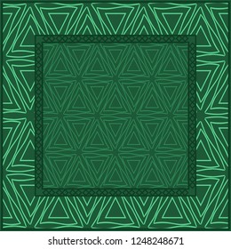 Geometric Pattern With decorative Ornament. Illustration. Design For Prints, Textile, Decor, Fabric. Vector