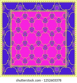 Geometric Pattern With decorative Ornament. Illustration. Design For Prints, Textile, Decor, Fabric. Vector