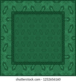 Geometric Pattern With decorative Ornament. Illustration. Design For Prints, Textile, Decor, Fabric. Vector