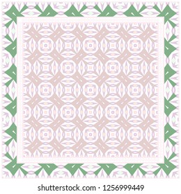 Geometric Pattern With decorative Ornament. Illustration. Design For Prints, Textile, Decor, Fabric. Vector
