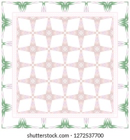Geometric Pattern With decorative Ornament. Illustration. Design For Prints, Textile, Decor, Fabric. Vector