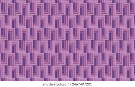Geometric pattern design. Abstract fabric texture. Gradient of purple background.