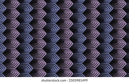 Geometric pattern design. Abstract fabric texture in polygonal dark background.