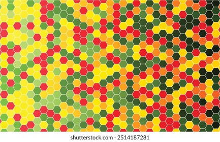 Geometric pattern design. Abstract fabric textures in honeycomb vibrant background.