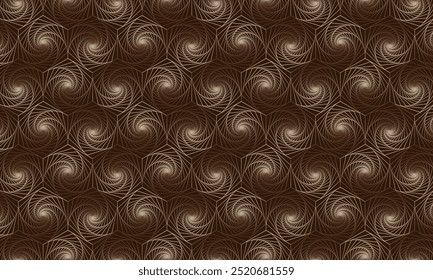 Diseño de patrón geométrico. Texturas de tela Abstractas. Efecto de líneas doradas en fondo oscuro.