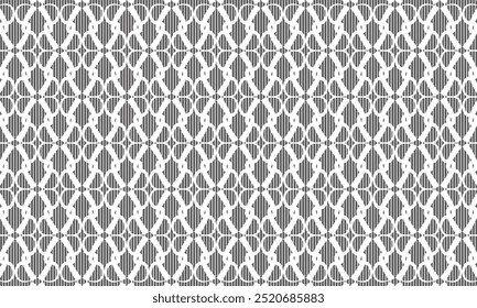 Diseño de patrón geométrico. Texturas de tela Abstractas. Motivo de la joyería en fondo blanco y negro.
