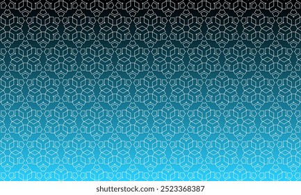 Diseño de patrón geométrico. Texturas de tela Abstractas. Motivo hexagonal para textil en fondo turquesa.