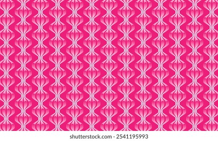 Geometric pattern design. Abstract fabric textures. Flowers motif in red and pink background.