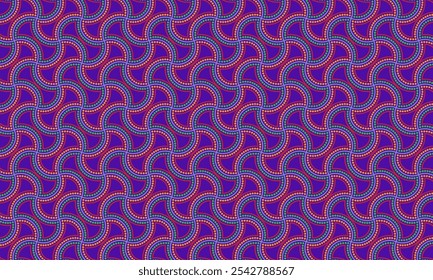 Geometric pattern design. Abstract fabric textures. Textiles motif in purple background.
