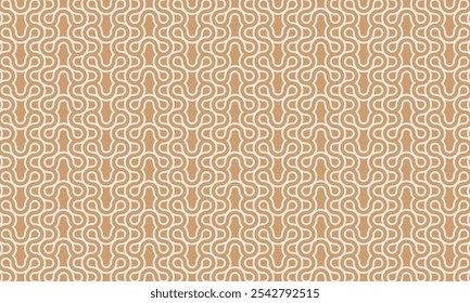 Geometric pattern design. Abstract fabric textures. Textile motif in light brown background.