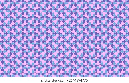 Geometric pattern design. Abstract fabric textures. Textile motif in pink and purple background.