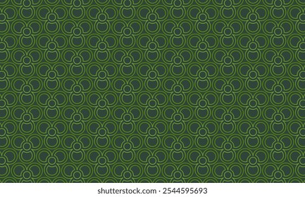 Geometric pattern design. Abstract fabric textures. Textile motif in green background.