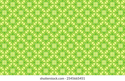 Geometric pattern design. Abstract fabric textures. Textiles motif in green background.