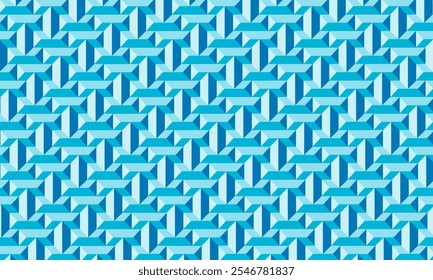 Geometric pattern design. Abstract fabric textures. Letter H motif in light blue background.