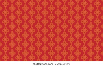 Geometrisches Musterdesign. Abstrakte Stofftexturen auf rotem Hintergrund.