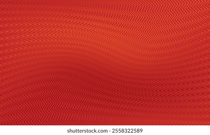 Geometric pattern design. Abstract fabric texture in red background. 